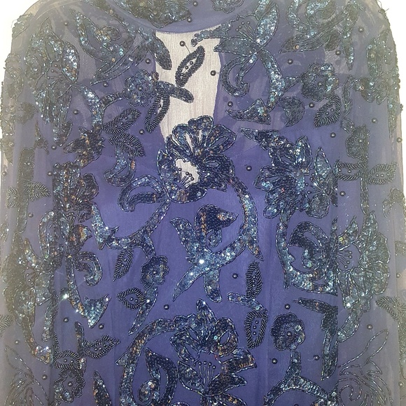 Oleg Cassini evening dress, size 10 - Picture 2 of 8